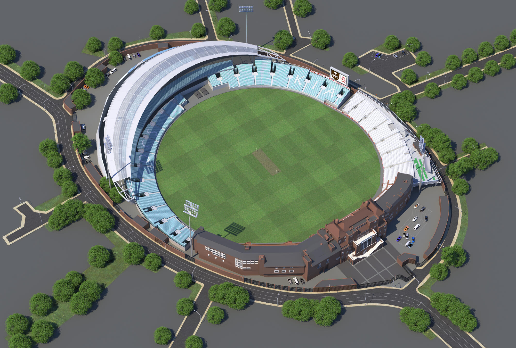 The Kia Oval VFloorplan The Kia Oval VFloorplan